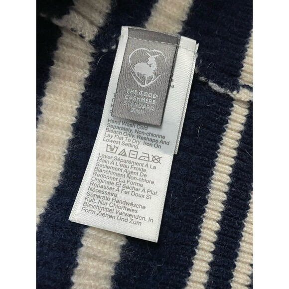 J Crew Sweater Womens 2X Plus Size Ribbed Cashmere Oversized Crewneck Striped - Picture 4 of 7